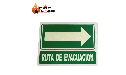 Letreros de emergencia mate o fotoluminicentes Fire Storm