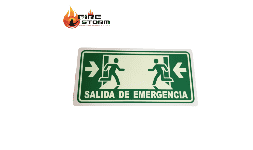 Letreros de ruta de evacuacion en estireno mate ó fotoluminicentes Fire Storm