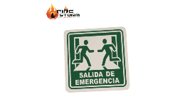 Letreros de salida de emergencia mate o fotoluminicentes Fire Storm