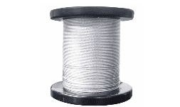 Cable de acero galvanizado 7X7 3/16