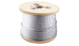 Cable de acero galvanizado 7X19 3/32