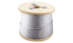 Cable de acero galvanizado 7X19 1/8