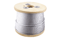 Cable de acero galvanizado 7X19 1/4