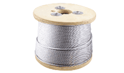 Cable de acero galvanizado 7X19 1/4