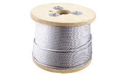 Cable de acero galvanizado 7X19 1/4