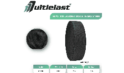 Elásticos crochet negro doble trama 64 mm