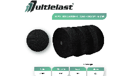 Elásticos crochet negro doble trama 75 mm