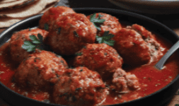 Albondigas de carne de res