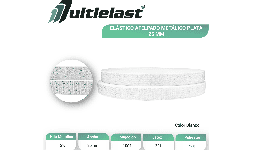 Elásticos afelpados metálicos color plata 25 mm