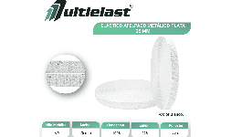 Elásticos afelpados metálicos color plata 25 mm