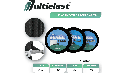 Elásticos para calzado confección telar forza 64 mm