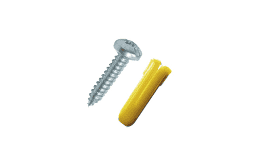 Taquetes Juego De 20 Amarillos con Tornillos