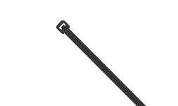 Cinchos Cinturón Nylon 140 mm Negro 100 pzas