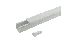 Canaletas De 2cms X 1.7cms En 2 Tramos De 1.10mts Blanco
