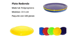 Platos de Plástico Redondos