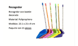 Recogedores de plastico decorado
