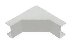 Esquineros interiores color blanco de PVC auto extinguible para canaletas TMK1735