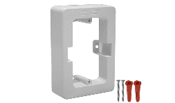 Accesorios para Canaletas Caja TMK Blanco Con Taquete Y Pija