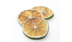 Alimentos deshidratados Naranja deshidratada Rodaja con cáscara