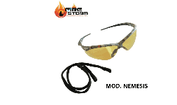 Lentes de proteccion mica de policarbonato humo en Fire Storm