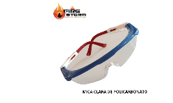 Lentes de seguridad antiempañantes mica de policarbonato ambar en Fire Storm