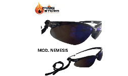 Lentes de seguridad antiempañantes mica de policarbonato ambar en Fire Storm