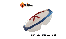 Lentes de seguridad contra rayos uv mica de policarbonato espejo en Fire Storm 