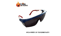 Lentes de seguridad contra rayos uv mica de policarbonato espejo en Fire Storm 