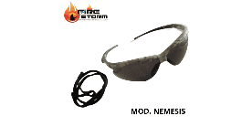 Lentes de seguridad contra rayos uv mica de policarbonato espejo en Fire Storm 