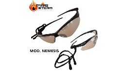 Lentes de seguridad contra rayos uv mica de policarbonato espejo en Fire Storm 