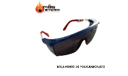 Lentes de seguridad industrial mica de policarbonato ambar en Fire Storm