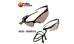 Lentes de seguridad industrial mica de policarbonato ambar en Fire Storm