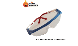 Lentes de seguridad mica clara mica de policarbonato en Fire Storm