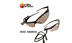 Lentes de seguridad mica espejo mica de policarbonato en Fire Storm