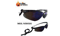 Lentes de seguridad mica espejo mica de policarbonato en Fire Storm