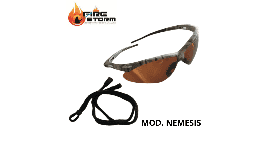 Lentes de seguridad nemesis mica de policarbonato en Fire Storm