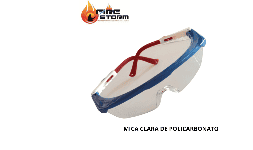 Lentes de seguridad para la industria alimentaria mica policarbonato en Fire Storm