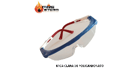 Lentes de seguridad para la industria automotriz mica de policarbonato clara en Fire Storm 