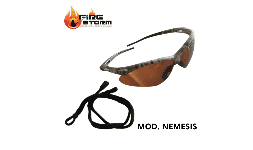 Lentes de seguridad para la industria automotriz mica de policarbonato clara en Fire Storm 