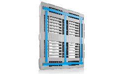 Pallets de plastico CR4/CR5 en pulgadas 48x40