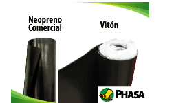 Rollos de hule de 10 metros para uso industrial