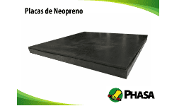 Placas de neopreno de alta resistencia para la industria