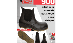 Calzado de seguridad industrial para soldador