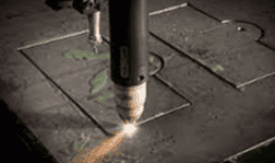 Corte con plasma en lamina galvanizada 