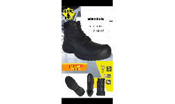 Botas de hule negras con casquillo dieléctricas