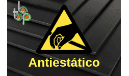 Lamina de polietileno de alta densidad antiestática