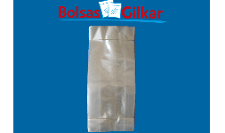 Bolsa de celofan con fuelle