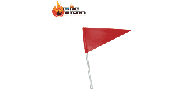 Banderines para trailer color rojo o naranja en Fire Storm