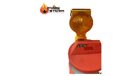 Barreras viales y trafitambos color naranja con y sin reflejante en Fire Storm