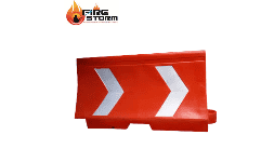 Barricada con lampara color naranja con o sin reflejante en Fire Storm